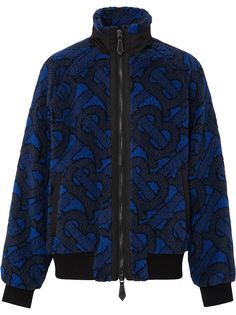 Burberry флисовая куртка с монограммой