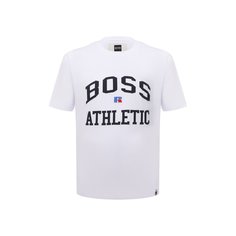 Хлопковая футболка BOSS x Russell Athletic BOSS
