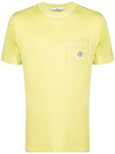 Stone Island футболка с нашивкой-логотипом