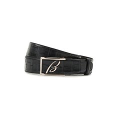 Ремень из кожи аллигатора Brioni