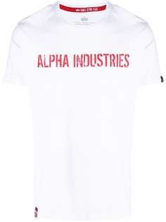 Alpha Industries футболка с надписью