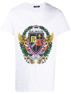 Balmain футболка с графичным принтом