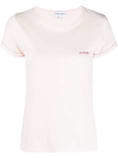 Maison Labiche футболка с вышитым логотипом