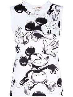 Comme Des Garçons топ без рукавов с принтом Mickey Mouse