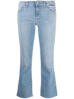 7 For All Mankind укороченные джинсы с заниженной талией
