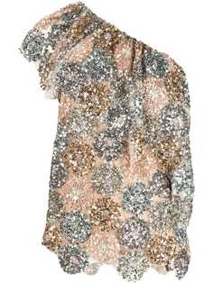 Antonio Marras платье на одно плечо с пайетками