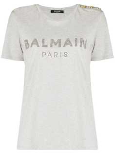 Balmain футболка с короткими рукавами и логотипом