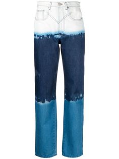 Alberta Ferretti прямые джинсы в стиле колор-блок
