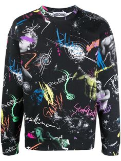 Moschino толстовка с принтом