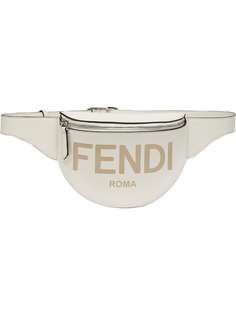 Fendi маленькая поясная сумка с тисненым логотипом