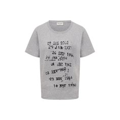 Хлопковая футболка Saint Laurent