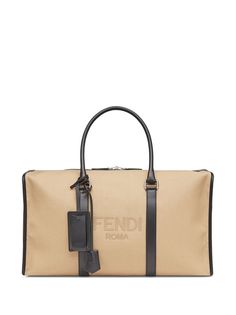 Fendi дорожная сумка с логотипом