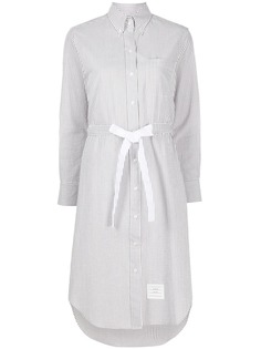 Thom Browne платье-рубашка из сирсакера