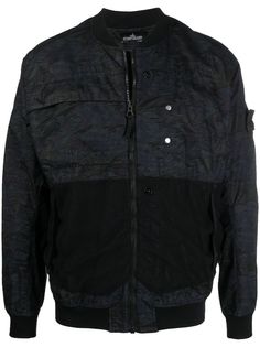Stone Island Shadow Project бомбер с сетчатой вставкой