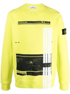 Stone Island толстовка с графичным принтом