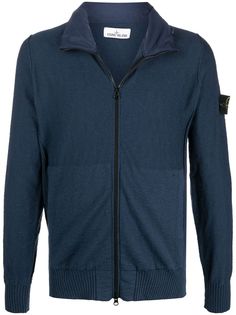 Stone Island куртка на молнии с логотипом