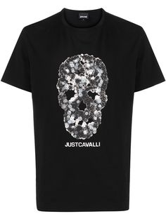 Just Cavalli футболка с короткими рукавами и принтом Skull