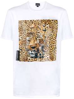 Just Cavalli футболка с короткими рукавами и леопардовым принтом
