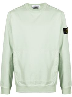 Stone Island толстовка с нашивкой-логотипом