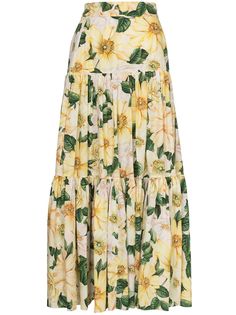 Dolce & Gabbana юбка макси с цветочным принтом