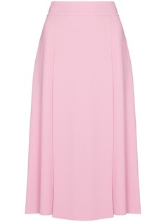 Dolce & Gabbana юбка с завышенной талией и складками