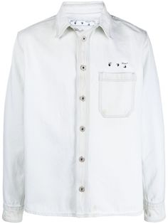 Off-White джинсовая куртка с логотипом Arrow