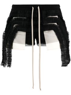 Rick Owens шорты Tuja с оборками