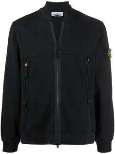 Stone Island толстовка на молнии с логотипом