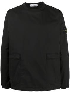 Stone Island толстовка с нашивкой-логотипом