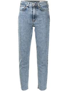 Rag & Bone узкие джинсы из вареного денима