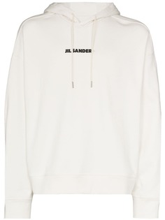 Jil Sander худи с кулиской и логотипом