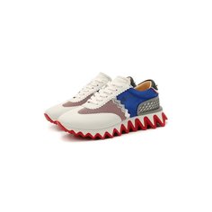 Комбинированные кроссовки Loubishark Flat Christian Louboutin