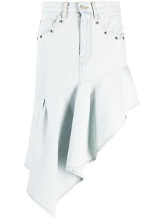 Off-White декорированная юбка асимметричного кроя