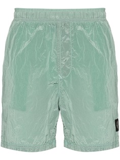 Stone Island плавки-шорты с нашивкой-логотипом