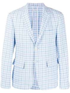 Thom Browne однобортный пиджак в клетку