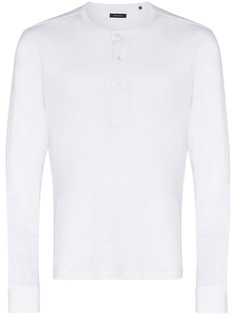 Ermenegildo Zegna футболка Henley с длинными рукавами