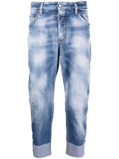 Dsquared2 укороченные джинсы Sailor с эффектом потертости