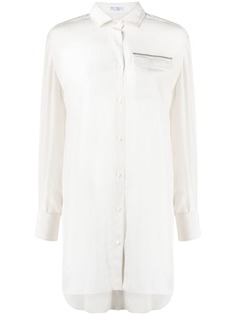 Brunello Cucinelli рубашка с декором Monili