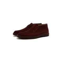 Замшевые ботинки Santoni