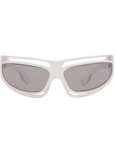 Burberry солнцезащитные очки в оправе с вырезами