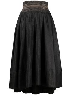 Brunello Cucinelli расклешенная юбка с завышенной талией