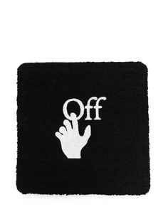 Off-White придверный коврик с логотипом Hand