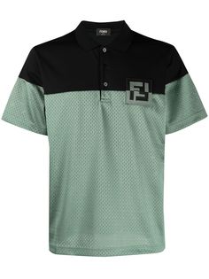 Fendi рубашка поло с логотипом FF