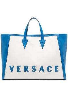 Versace сумка-тоут с нашивкой-логотипом