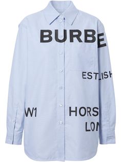 Burberry рубашка с принтом Horseferry