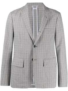 Thom Browne однобортный пиджак в клетку