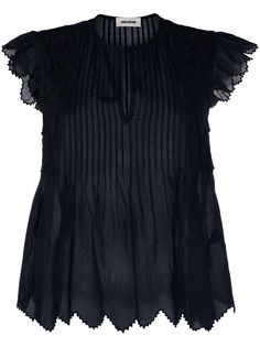 Zadig&Voltaire топ Tiara с вышивкой