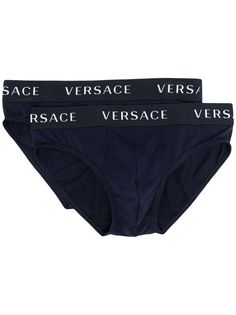 Versace боксеры с логотипом на поясе