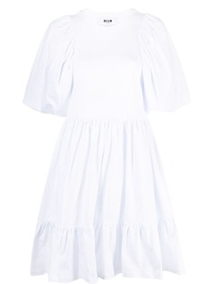 MSGM платье мини с пышными рукавами