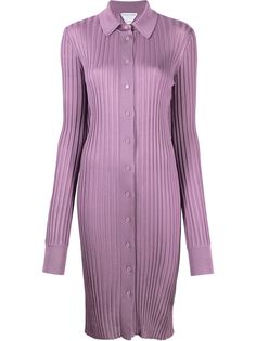 Bottega Veneta платье в рубчик